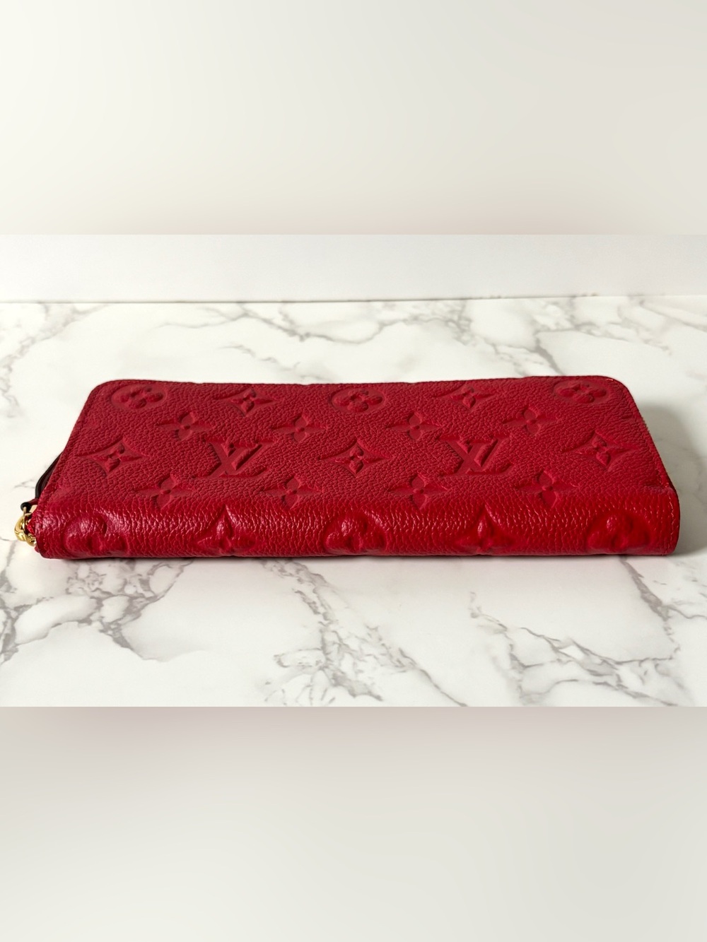 RARE Louis Vuitton Clemence Wallet Empreinte Leather Red - Picture 5 of 14
